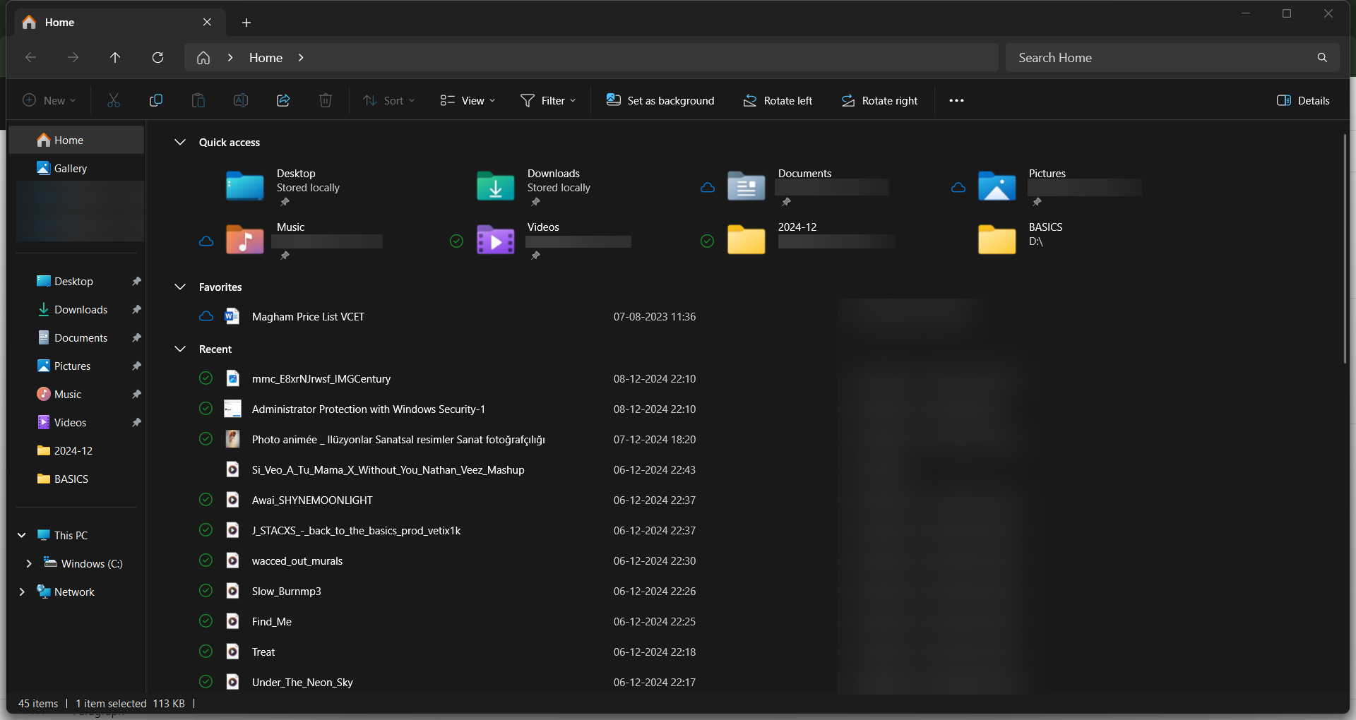 File Explorer sample 