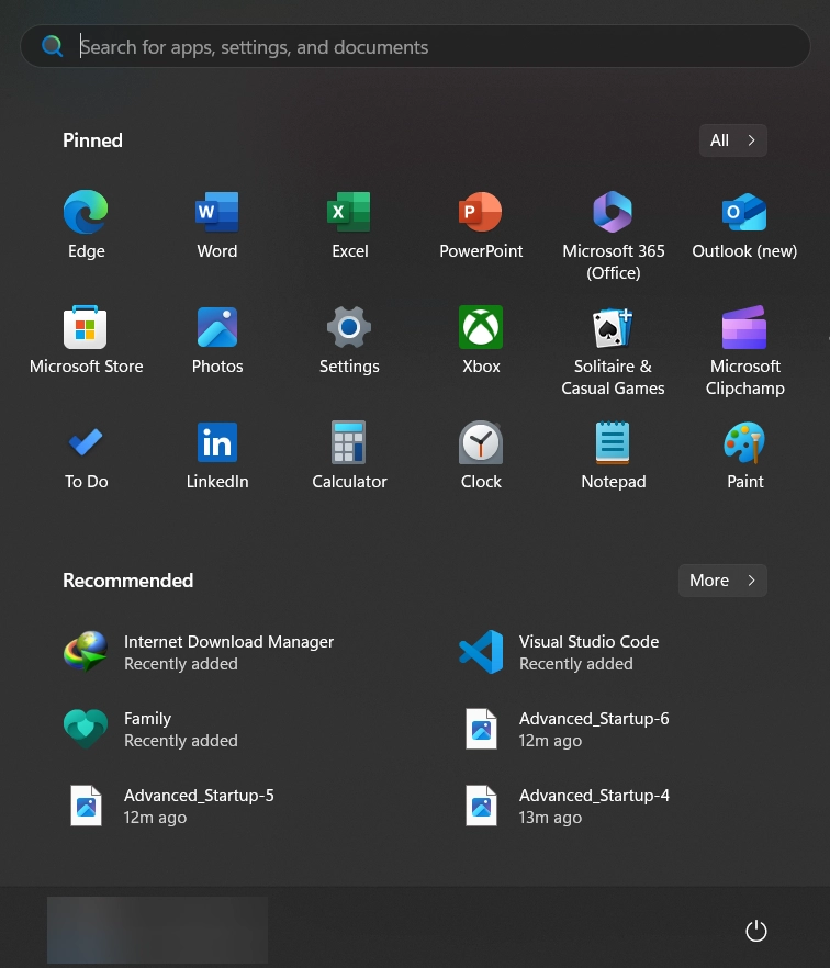 Windows Start Menu