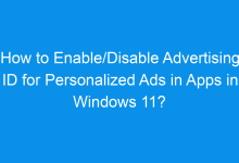 how to enable disable advertising id for personalized ads in apps in windows 11 2157