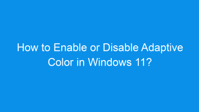 how to enable or disable adaptive color in windows 11 1584