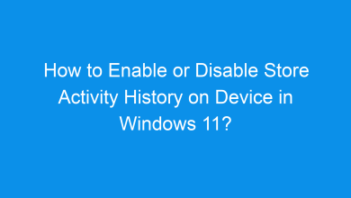 how to enable or disable store activity history on device in windows 11 1429