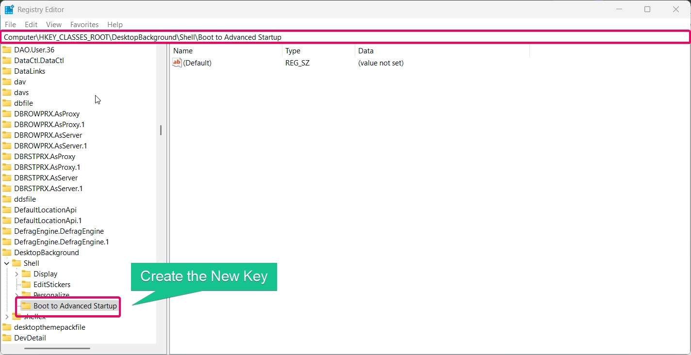 Create a New Key